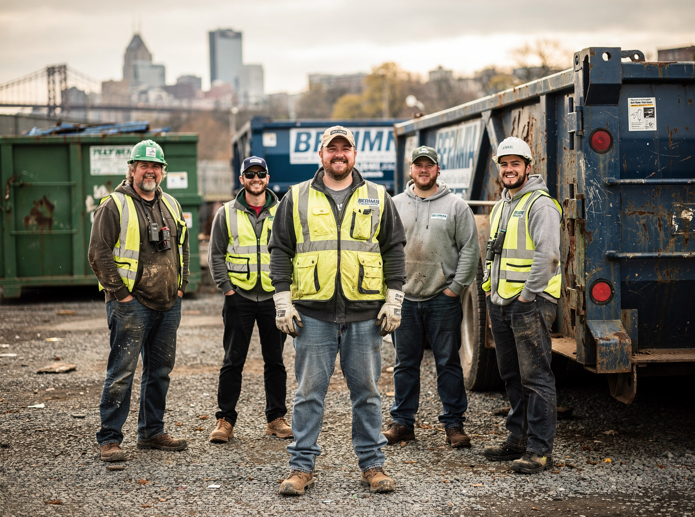 Pittsburgh Dumpster Rental pros team